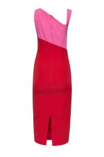 Dress ST-3041 Pink/Red - Image 2