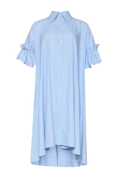 Shirt Dress ST-6001 Blue Stripe - Image 1