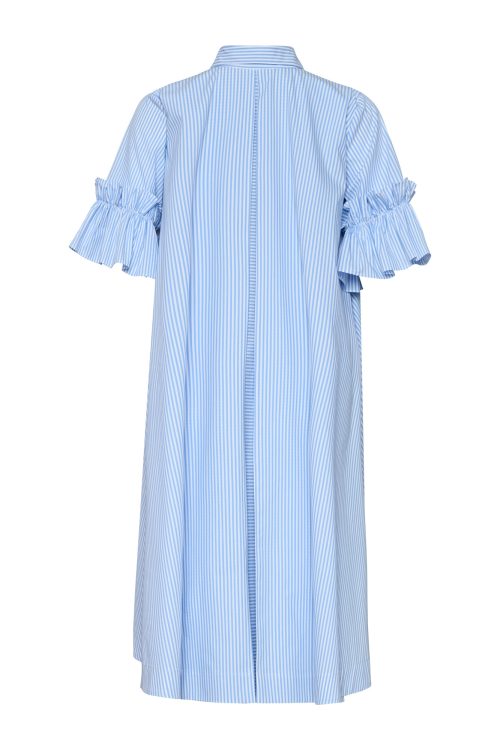 Shirt Dress ST-6001 Blue Stripe - Image 3