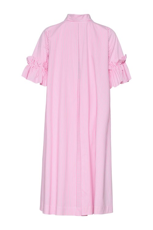 Shirt Dress ST-6001 Pink Stripe - Image 3