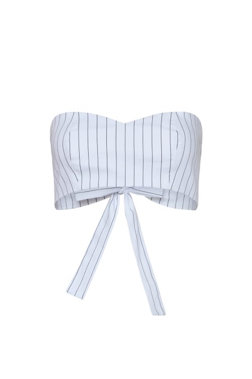 Top Bustier ST-6005 Black Stripe - Image 2