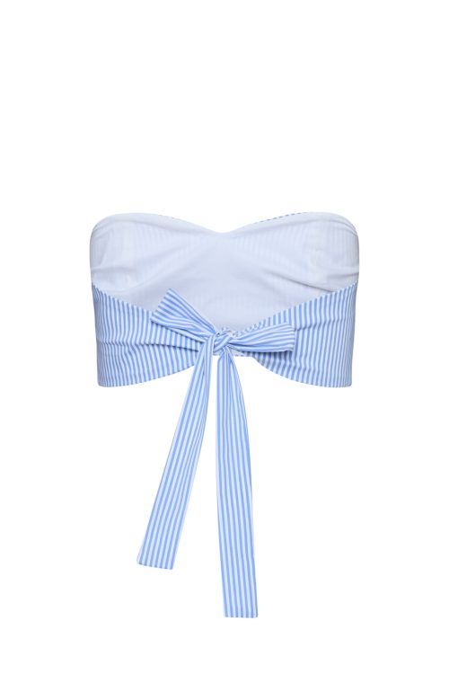 Bustier Top ST-6005 Blue Stripe - Image 3