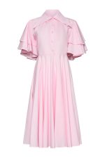 Midi Volan Dress ST-6006 Pink - Image 2