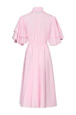 Midi Volan Dress ST-6006 Pink - Image 3