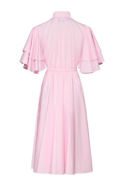 Midi Volan Dress ST-6006 Pink - Image 3