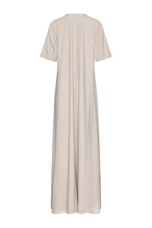Minimalist Maxi Dress ST-6009 Nude - Image 3