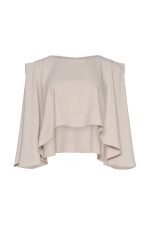 Cropped Blouse ST-6011 Nude - Image 2