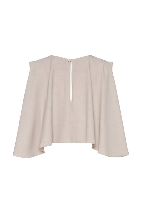 Cropped Blouse ST-6011 Nude - Image 4