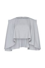 Cropped Blouse ST-6011 Grey