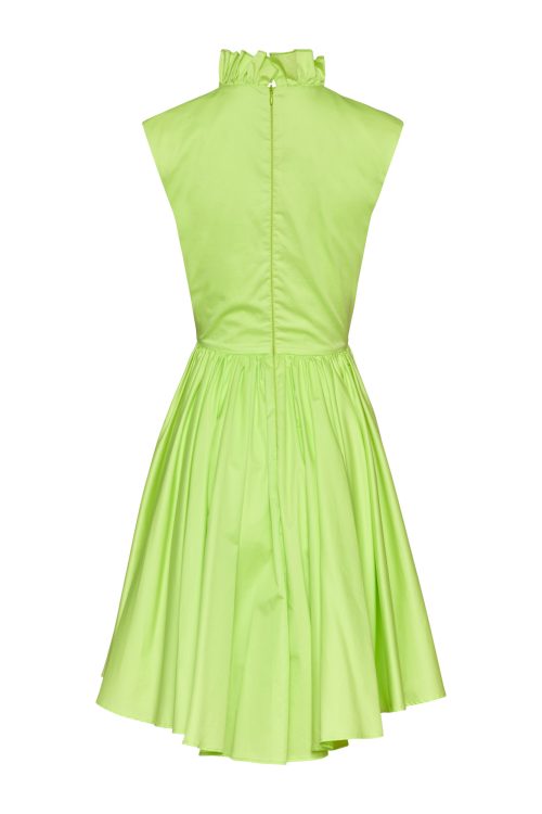 Mini Volan Dress ST-6014 Lime - Image 3
