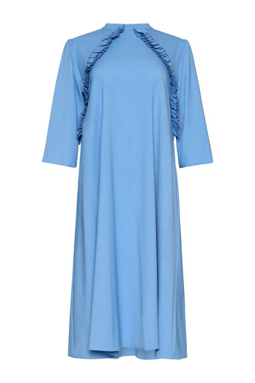 Midi Volan Dress ST-6015 Blue - Image 2