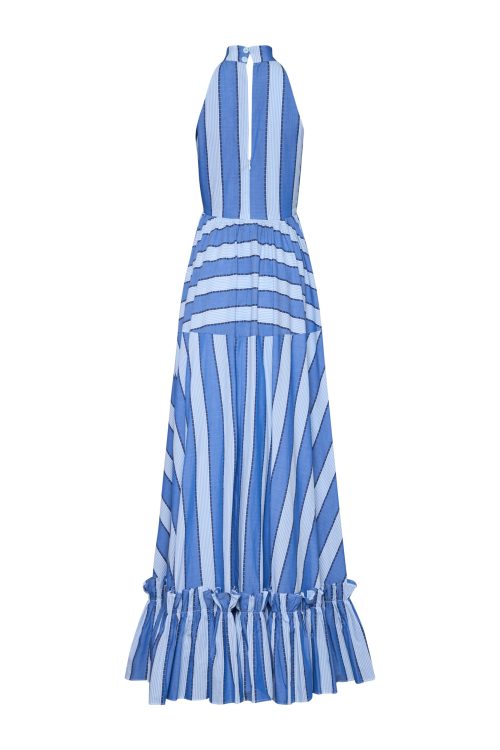 Maxi Dress ST-6018 Stripe Blue Jean - Image 3