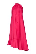 Asymmetric Midi Dress ST-6020 Fuchsia - Image 2