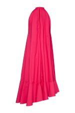 Asymmetric Midi Dress ST-6020 Fuchsia - Image 3