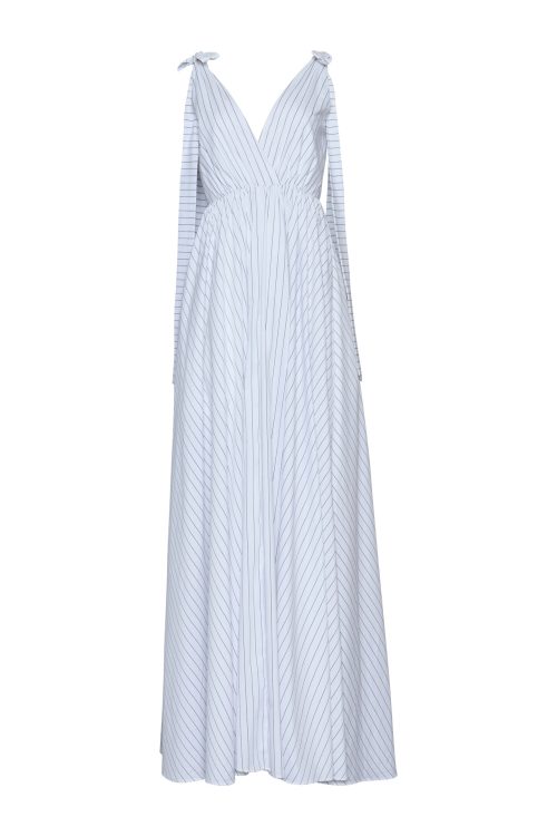 Maxi Dress ST-6025 Black Stripe - Image 2