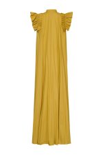 Ruffled Maxi Dress ST-6026 Ochra - Image 3