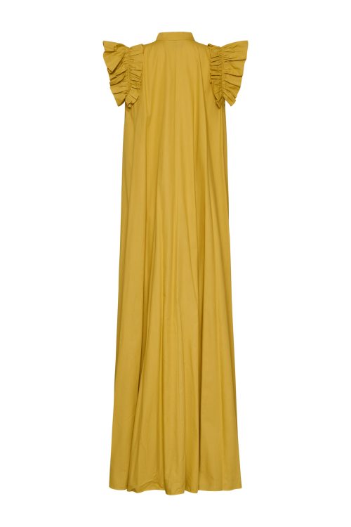 Ruffled Maxi Dress ST-6026 Ochra - Image 3