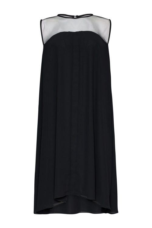Dress with See-through Top ST-6033 Black - Image 2
