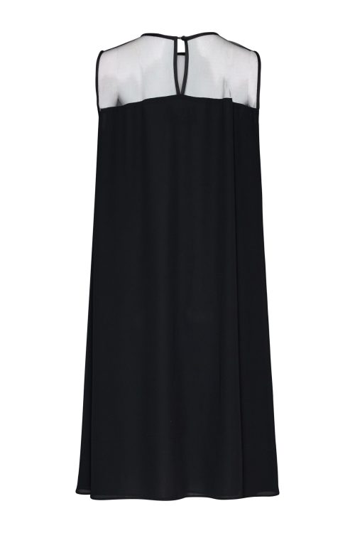 Dress with See-through Top ST-6033 Black - Image 3