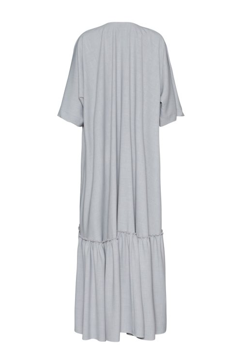 Asymmetric Pleated Dress ST-6035 Grey - Image 3