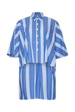 Oversized Shirt ST-6037 Stripe Blue Jean - Image 2