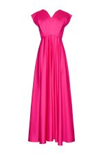 Maxi Pleated Dress ST-6041 Fuchsia - Image 2