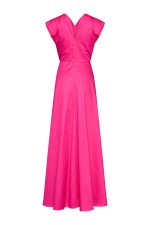Maxi Pleated Dress ST-6041 Fuchsia - Image 3
