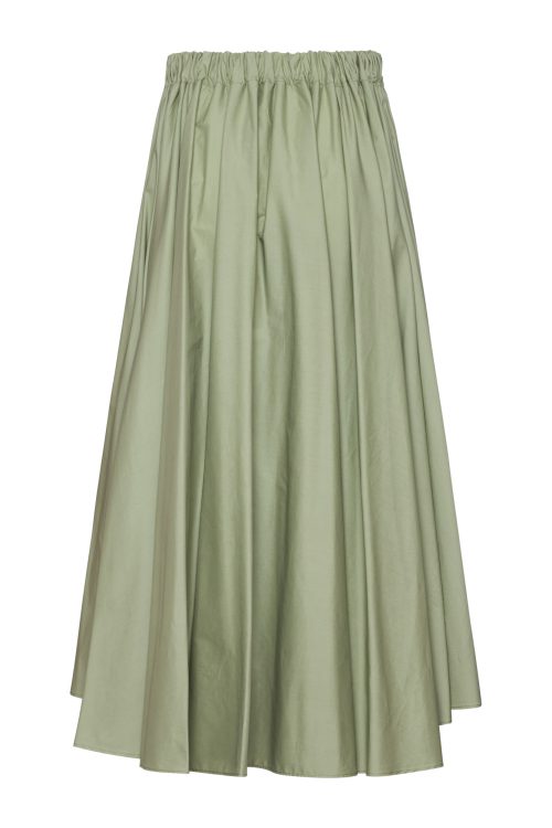 Pleated Puff Skirt ST-6045 Olive - Image 1
