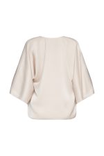 V-neck blouse ST-6047 Nude - Image 3
