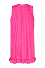 Loose-fitting Straight Dress ST-6054 Fuchsia - Image 3