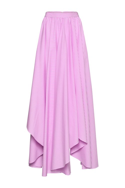 Pleated Skirt ST-6056 Pink Stripe - Image 2