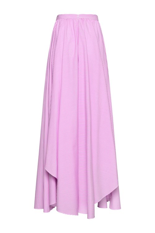 Pleated Skirt ST-6056 Pink Stripe - Image 3