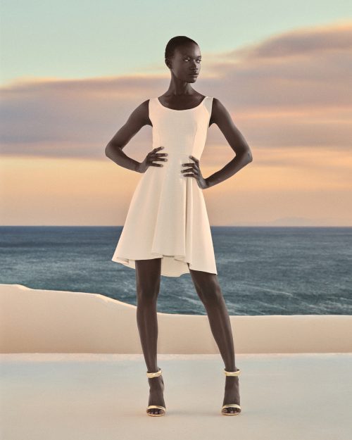 Tweed Dress ST-6065 Off White - Image 1