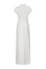 Shirt Dress Tweed ST-6072 Off White - Image 3