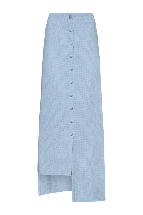 Asymmetric Tweed Skirt ST-6076 Ciel - Image 1