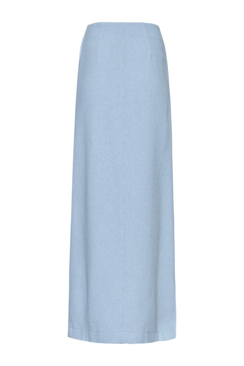 Asymmetric Tweed Skirt ST-6076 Ciel - Image 3