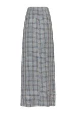 Asymmetric Tweed Skirt ST-6076 Yellow - Image 3