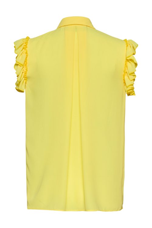 Ruffled Shirt ST-6077 Yellow - Image 3