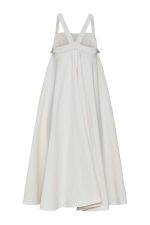 Asymmetric Tweed Dress ST-6078 Off White - Image 3