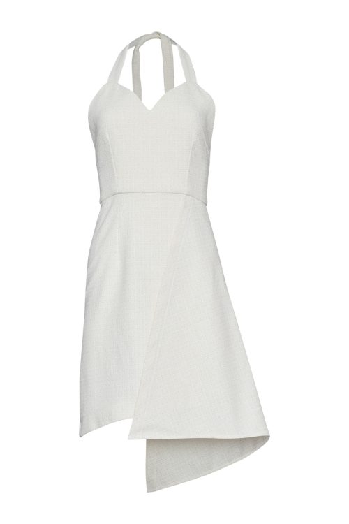 Mini Dress Tweed ST-6080 Off White - Image 1