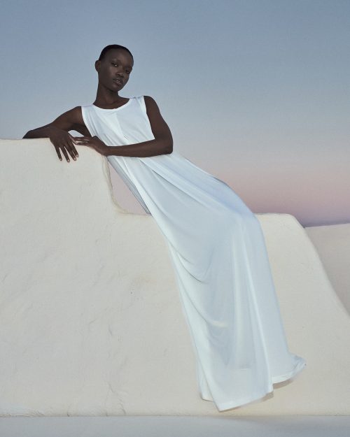 Loose-fitting Maxi Dress ST-6087 White - Image 1