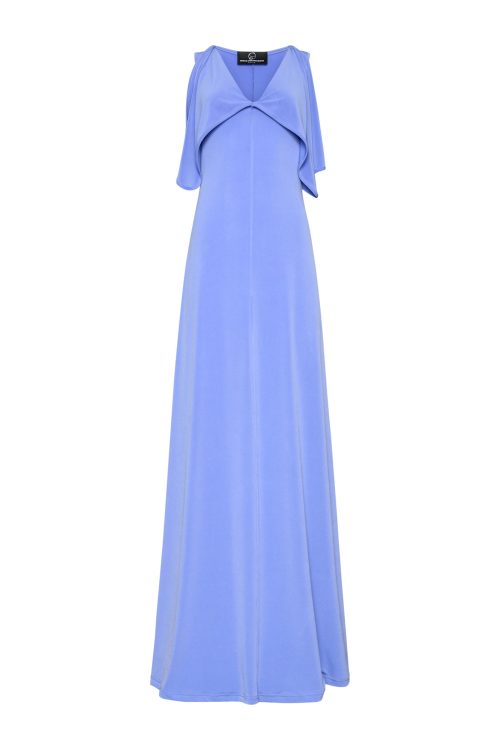 Maxi Ruffled Dress ST-6089 Lavender - Image 2