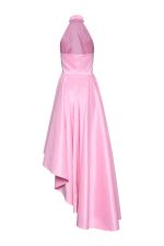 Asymmetric Halter-Neck Gown Dress ST-5005 Pink - Image 2