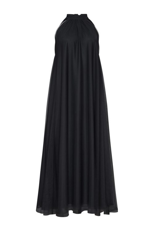 Halter Maxi Dress ST-5011 Black - Image 1