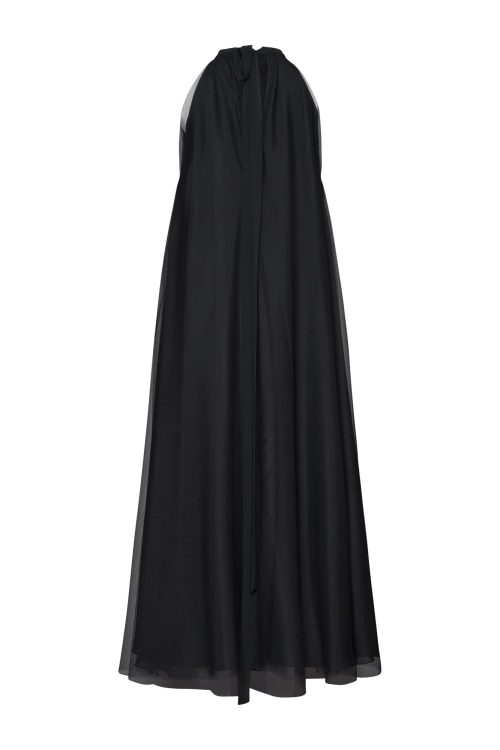 Halter Maxi Dress ST-5011 Black - Image 2