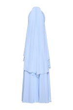 Cape Gown Dress ST-5015 Light Blue - Image 2