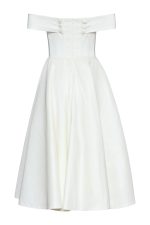 Off-Shoulder Midi Dress ST-5021 White - Image 2