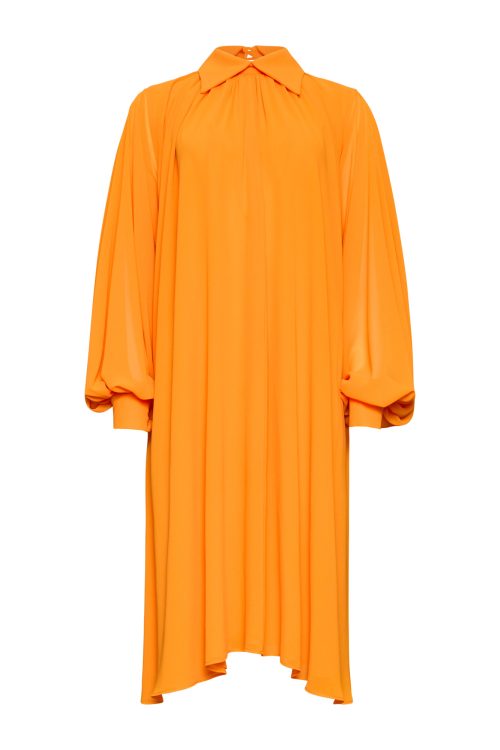 Flowy Midi Dress ST-5029 Orange - Image 1