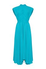 Pleated Midi Dress ST-5051 Petrol