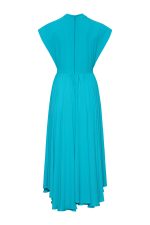 Pleated Midi Dress ST-5051 Petrol - Image 2
